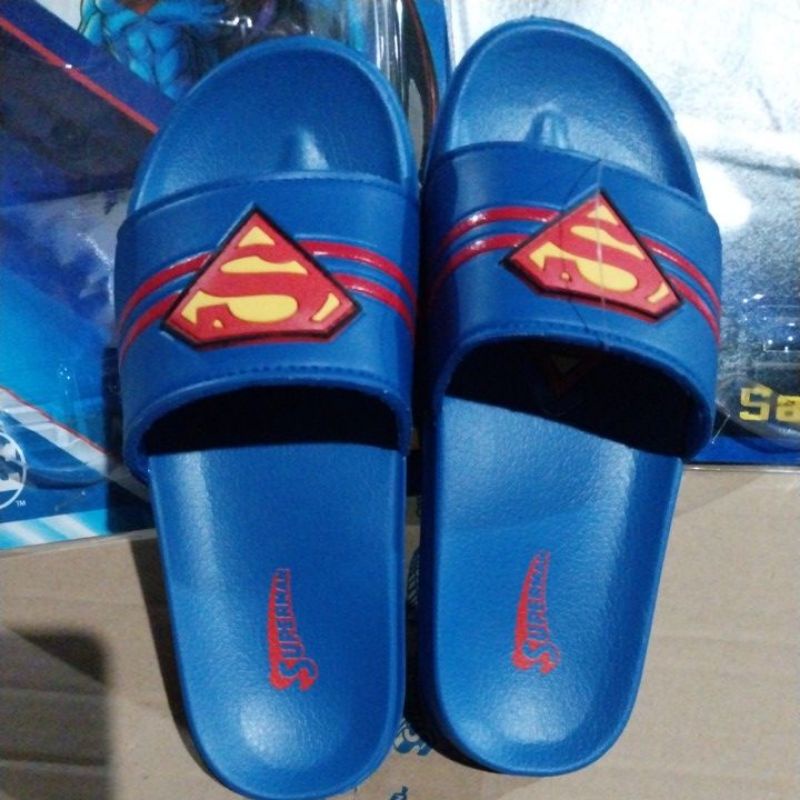 SANDAL ANAK SELOP SPIDERMAN BATMAN SANDAL SLOP SUPERMAN/SANDAL SLOP ANDO ANAK/SANDAL ANAK COWOK