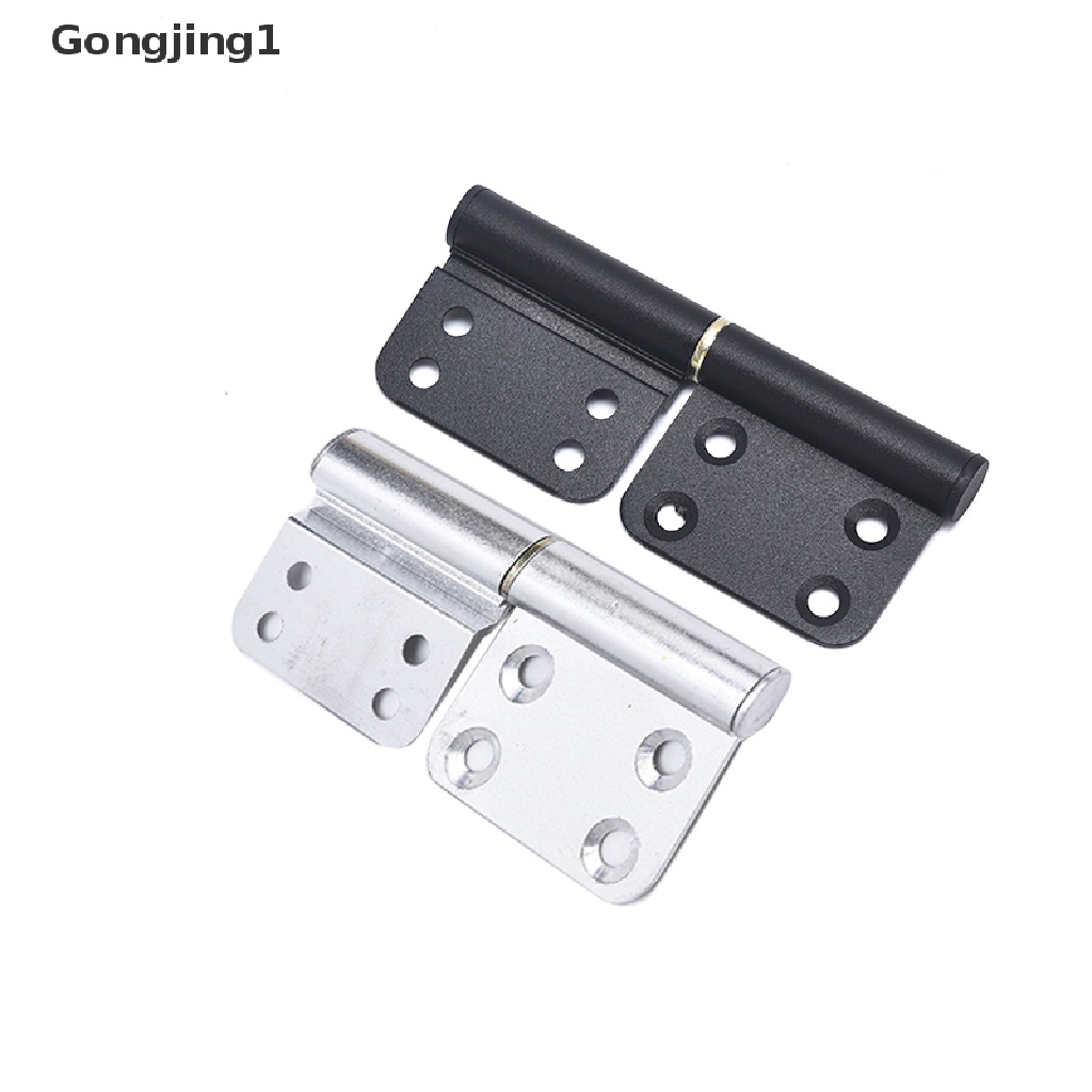 Gongjing1 X2 Engsel Pintu Bahan Aluminum Warna Hitam Ukuran 4inci Dapat Dilepas Untuk Dapur