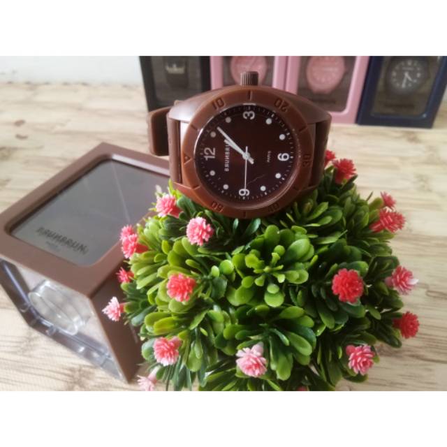 Jam BRUNBRUN original sophie paris MAX BROWN jam tangan wanita coklat