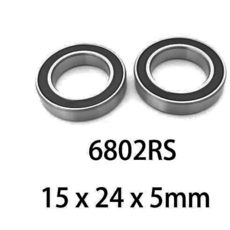 Ball Bearing 6802 2RS 15 mm x 24 mm x 5 mm