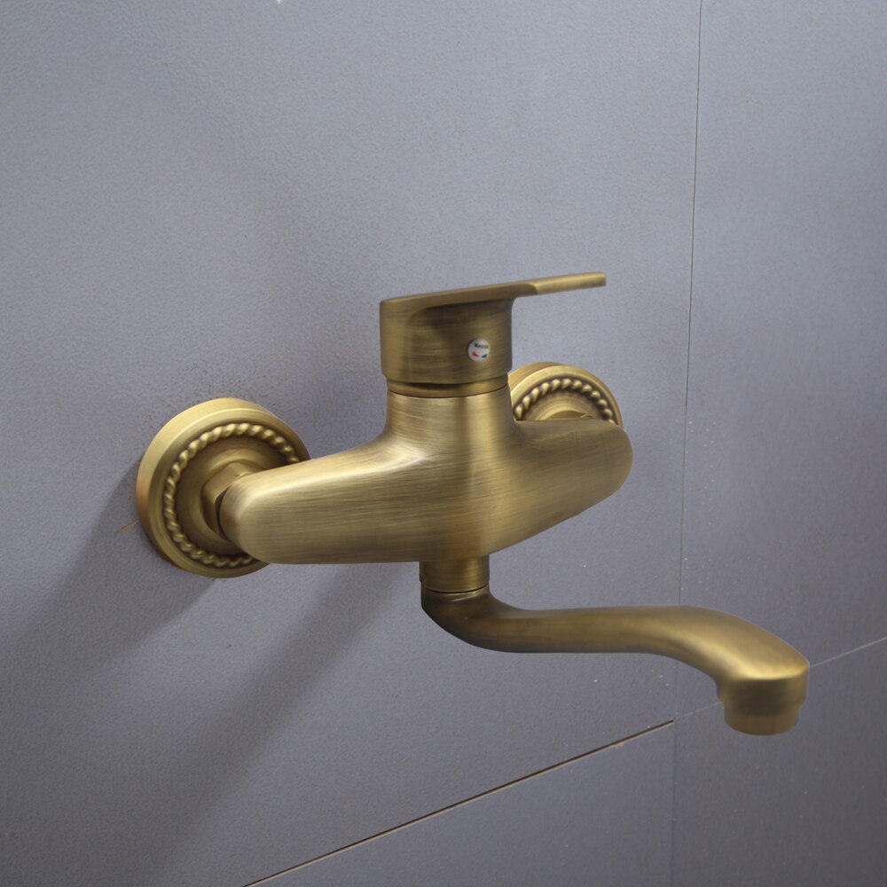 Classic Antique Brass Bathroom Sink Faucet Mixers Wall Mounted Dual Hole Single Handle Retro Copper Shopee Indonesia Classic Antique Brass Bathroom Sink Faucet Mixers Wall Mounted Dual Hole Single Handle Retro Copper Shopee Indonesia