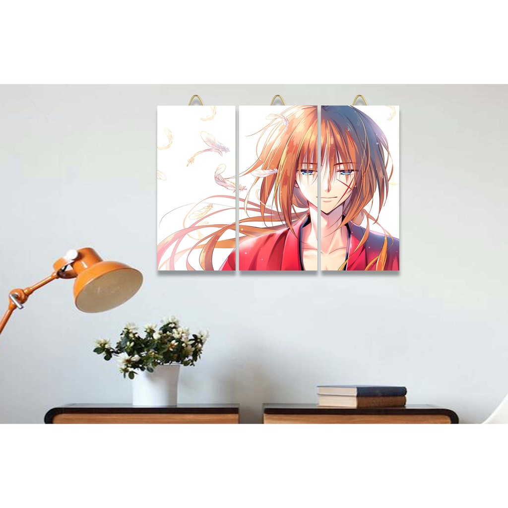 HIASAN DINDING SAMURAI X KENSHIN POSTER KAYU WALLDECOR, PAJANGAN, DEKORASI / HIASAN KAMAR