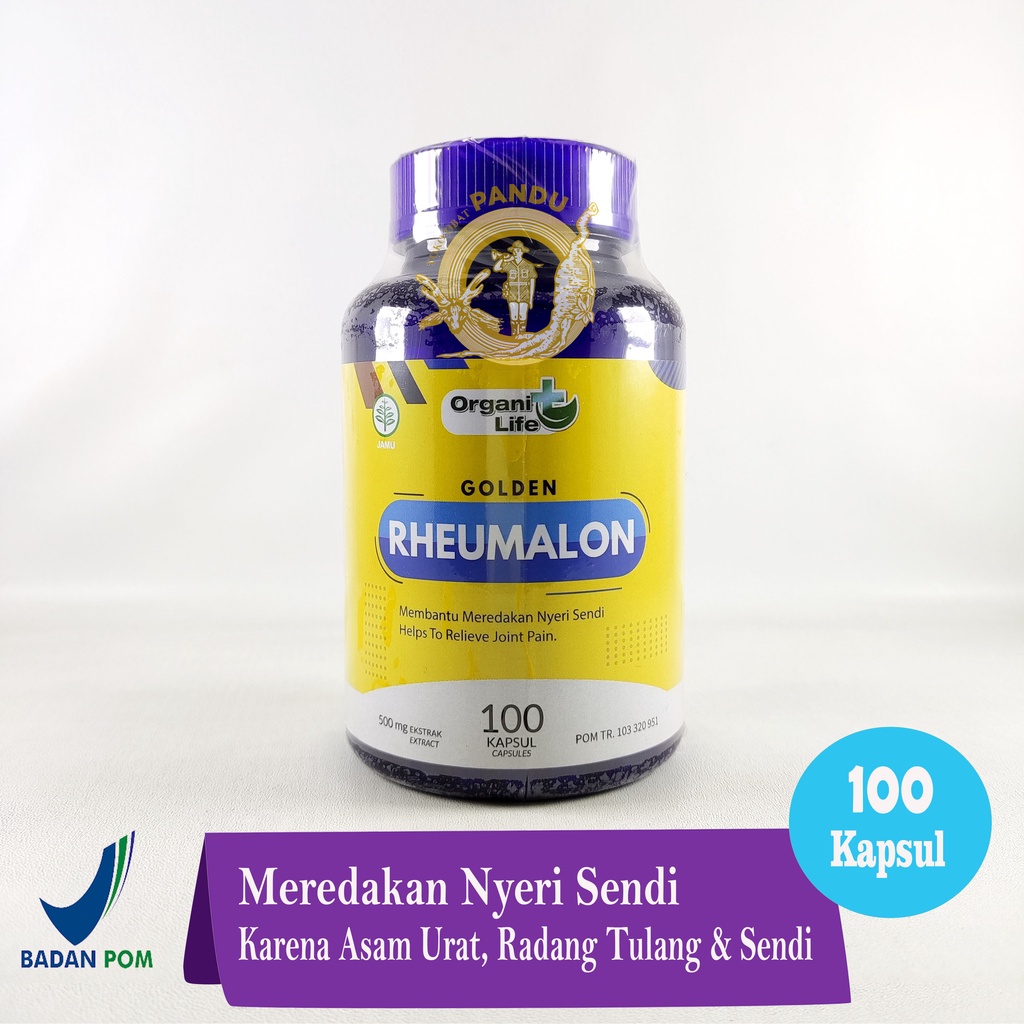 GOLDEN RHEUMALON (100 KAPSUL) / SUPLEMEN ASAM URAT / NYERI SENDI