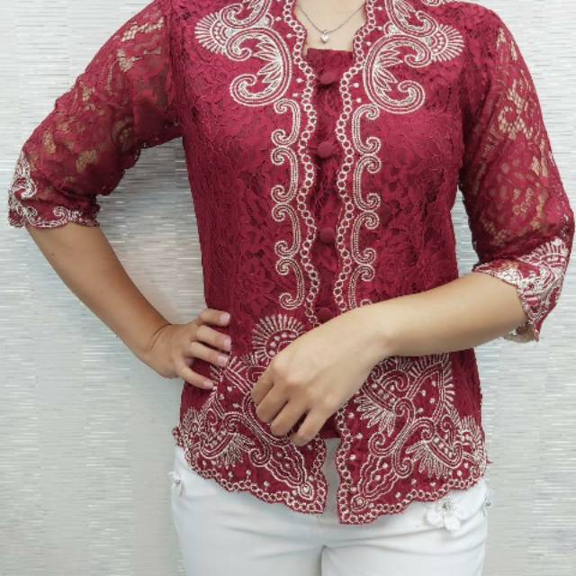 Blouse brokat cibi inport