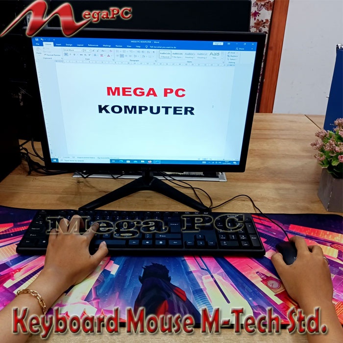 PROMO Keyboard Mouse M-Tech Kabel USB