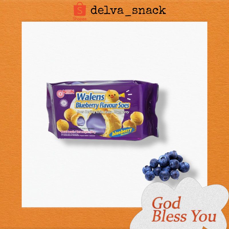 

Nissin Wallens Soes Kering Rasa Blueberry 100 gram