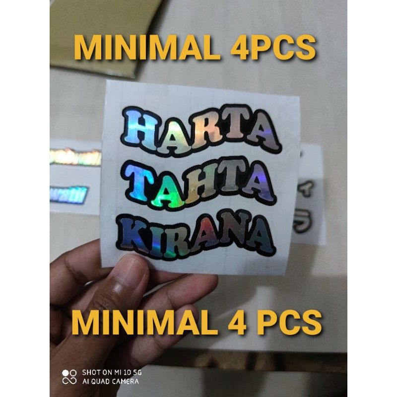 Stiker hologram IG, nama custom, stiker laptop, stiker motor