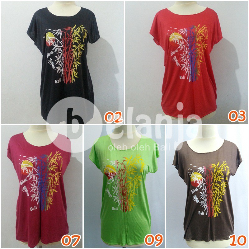 Baju Kaos Atasan Bambu HALUS, Oleh Oleh Bali Baju wanita bali oleh oleh bali