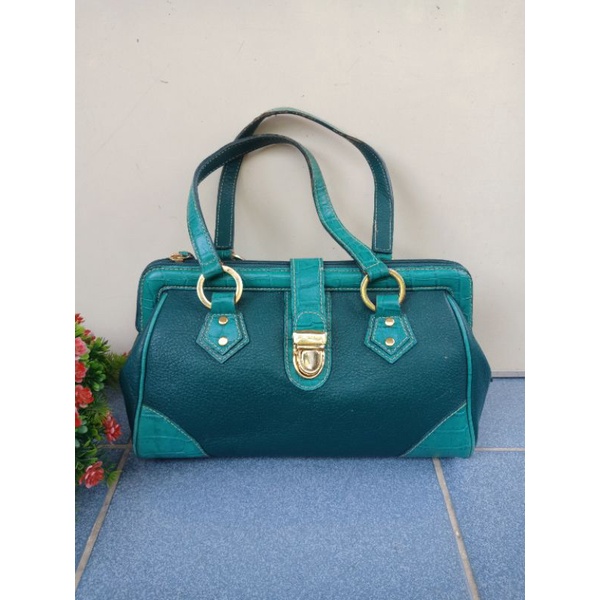 ANNA KLEIN ORIGINAL HANDBAG TOSCA UNIK,  KULIT ASLI &SUPER CAKEP,  HANDBAG VINTAGE,  ANNE KLEIN,  TA