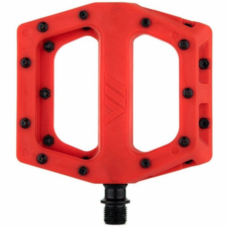 DMR V11 RED FLAT PEDAL DH DJ BMX ENDURO MTB TRIAL BIKE