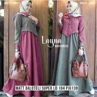 busana muslim  baju  wanita gamis muslimah fariza tunik 