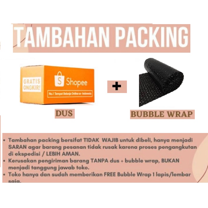 Tambahan Kemasan / Extra Packing Dus + Bubble Wrap SMALL MEDIUM