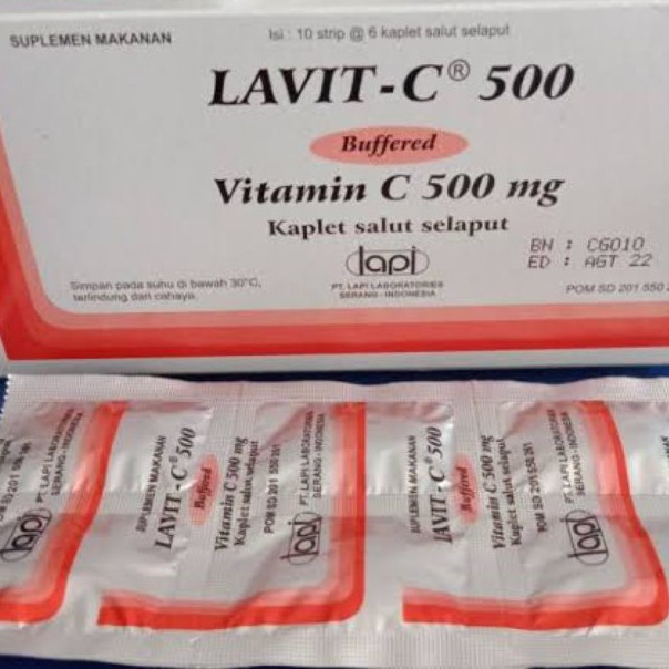LAVIT C 500 ( VIT C aman di lambung )