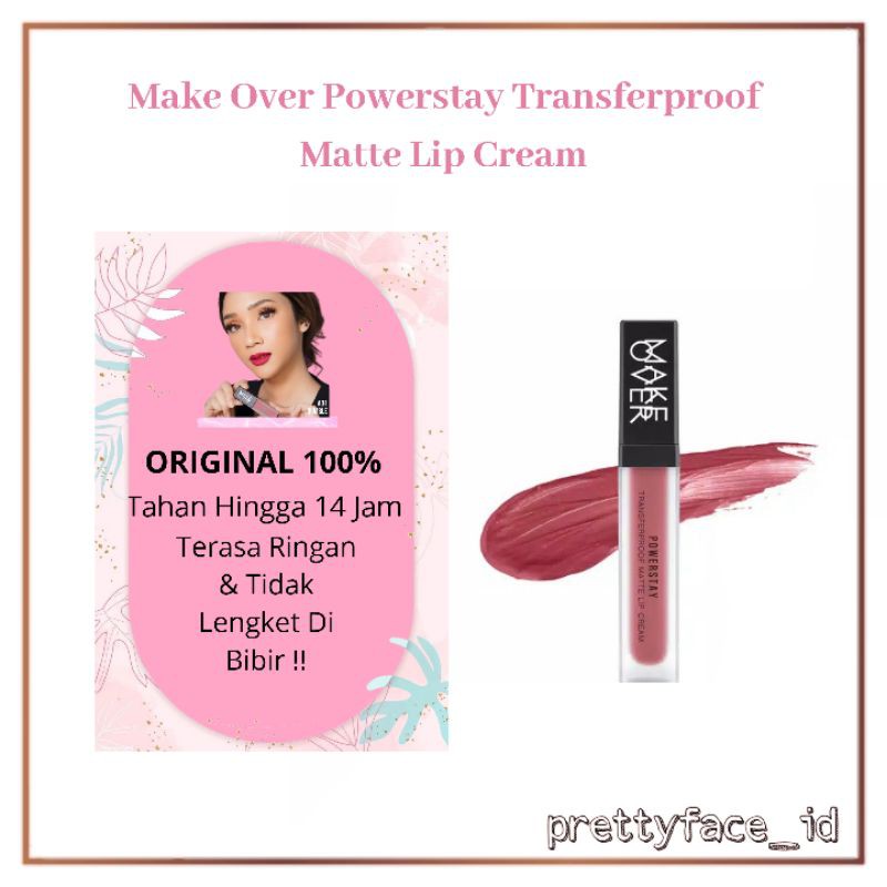 Make Over Powerstay Transferproof Matte Lip Cream Lipstick Kosmetik Bibir Lipstik Murah Make Up Cod