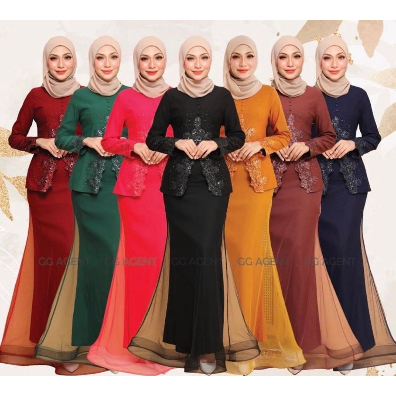 Kiara one set / baju kurung/ baju wanita/ baju muslim