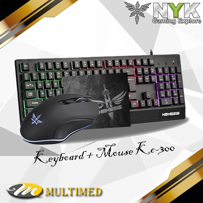 Keyboard + Mouse + Mousepad Gaming NYK KC-300