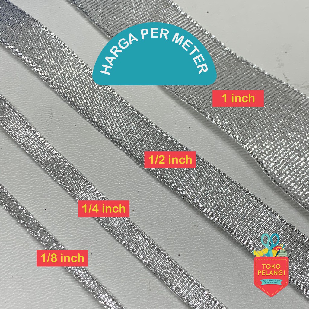 

Pita Pohon dan Kado Natal Silver Perak Per Meter