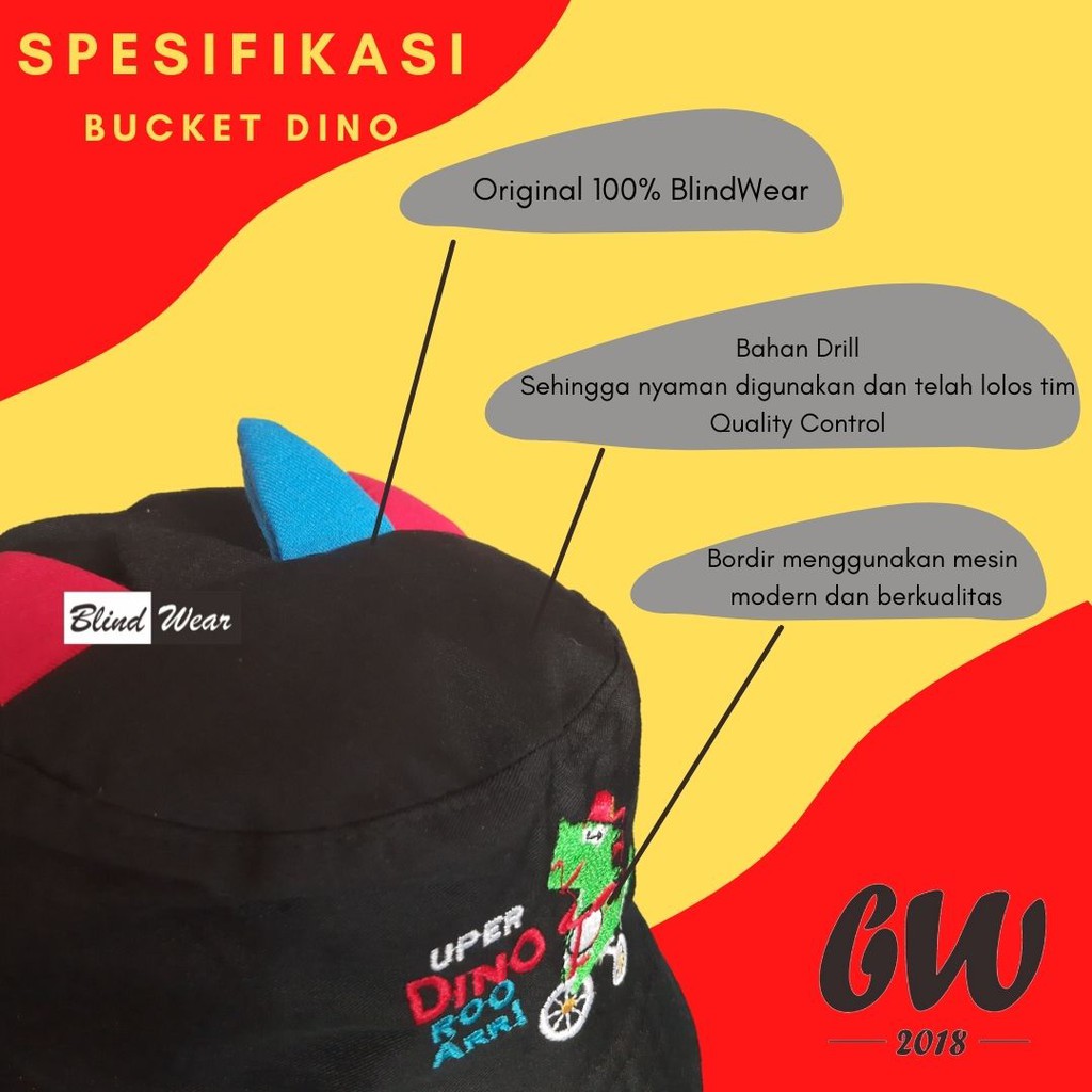 Topi Anak Topi Bucket Anak Topi Rimba Anak Balita Laki Perempuan Motif Kartun Lucu