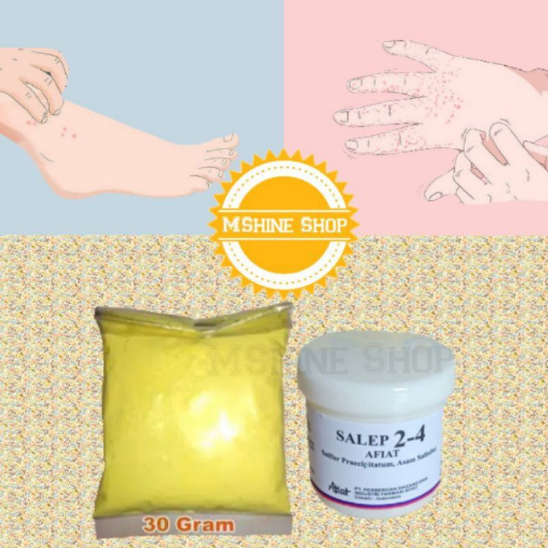 obat gatal gatal jamur panu kudis kurap eksim blerang belerang sulfur bubuk salep 2-4 24