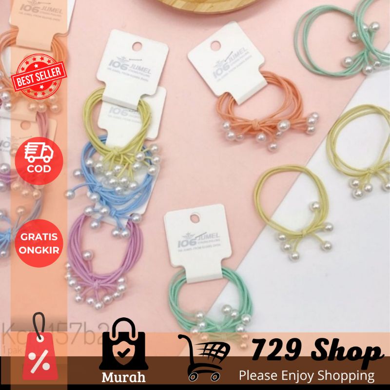 Ikat Rambut [2 in 1] Mutiara Kualitas Premium Import Best Seller