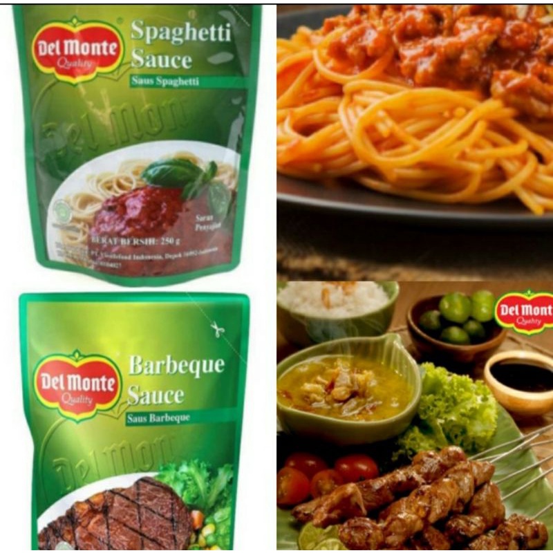 

Delmonte saos Barbeque dan saos spaghetti 250 gram