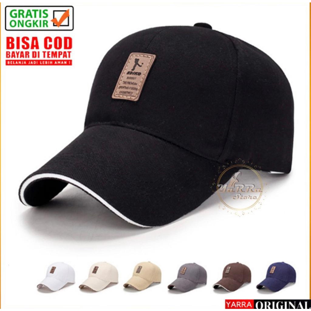 TOPI PRIA DISTRO DEWASA SPORT COWOK KEREN BASEBALL CAP EDKIO