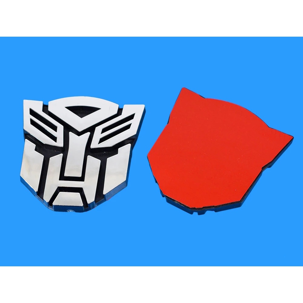 Stiker Emblem LOGO Transformers 3D Untuk Body Samping Mobil