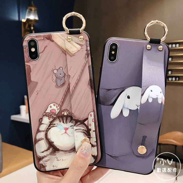 Case Motif Hewan Kucing Kelinci Gaya Korea Untuk Iphone Xs