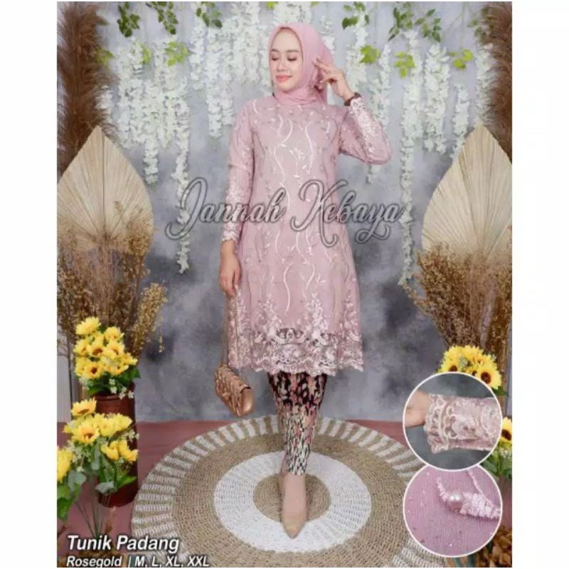 KEBAYA TUNIK TILLE BORDIR / KEBAYA KURUNG / KEBAYA BURKAT / KEBAYA WISUDA / KEBAYA MODERN / KEBAYA MALAYSIA / KEBAYA PEESTA / KEBAYA TUNIK BROKAT-7