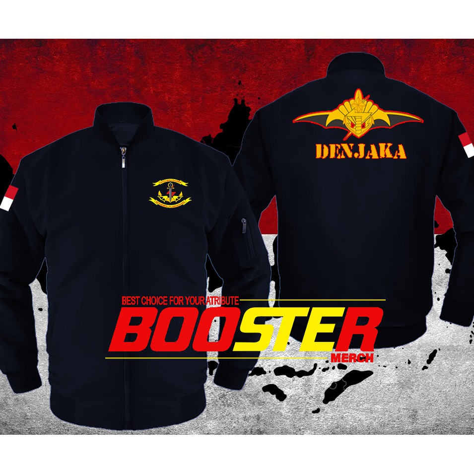 Jaket Bomber Distro bordir Denjaka terbaru original (WATERPROOF/ANTI AIR)