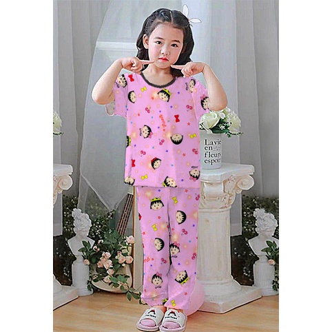 RILLO - Setelan baju playful colour anak print cp / setelan anak cp unisex 1-7 tahun