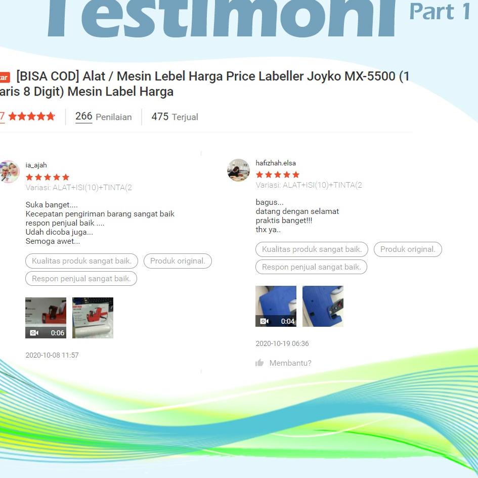 

Promo Hari ini label harga joyko alat mesin lebel cetak price tag labeller tempel harga mx 5500m 1 b