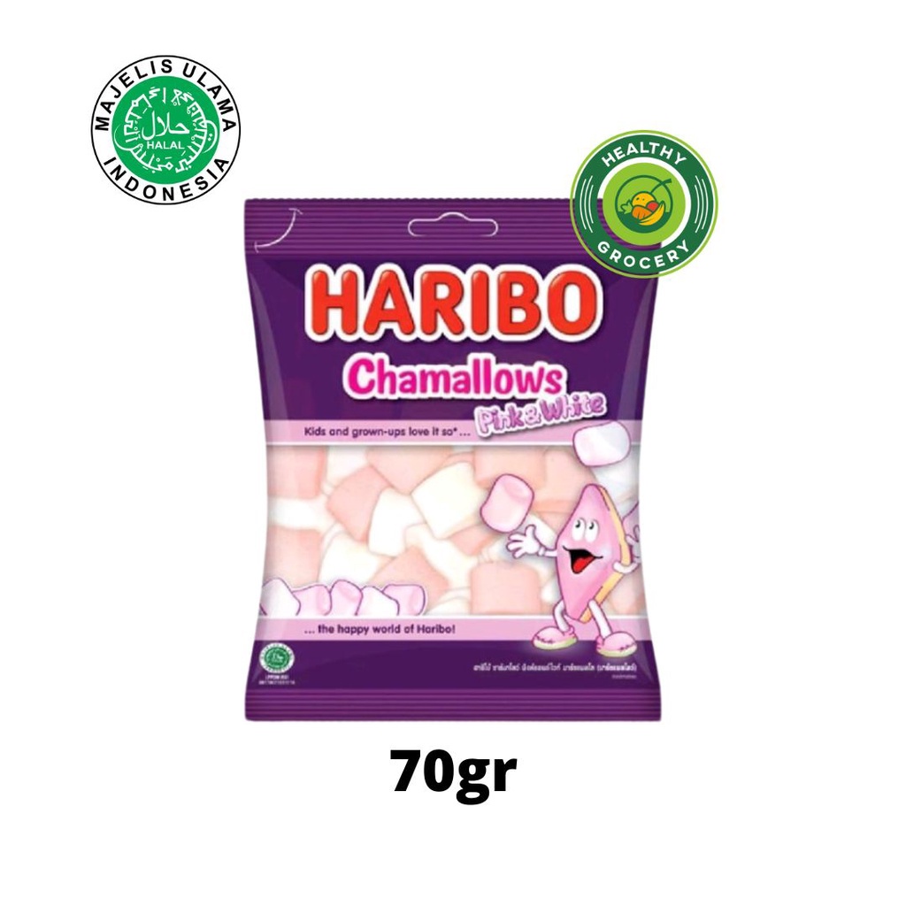 

Haribo Chamallows Pink Dan White 70gr / Marshmallow / PERMEN HALAL / MURAH / MARSHMELLOWS/ MARSHMALLOWS