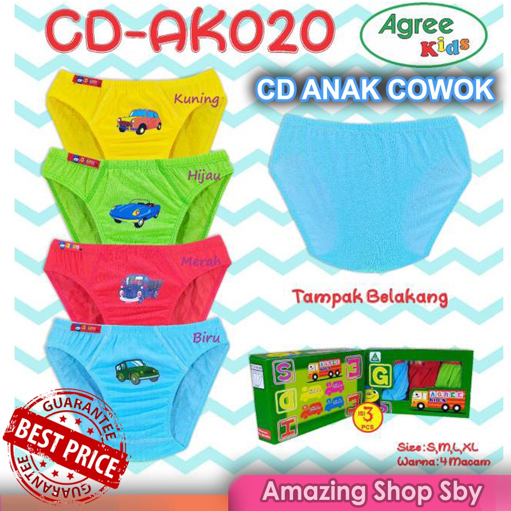 CD Celana Dalam Anak Cowok Celana Dalam Anak Laki Laki Agree AK020 Murah