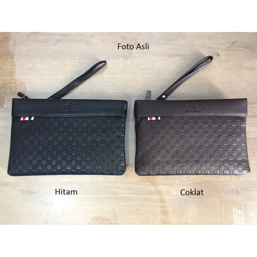 Tas Clutch Bag Stylish kanguru Tas Genggam Cowok Dompet fashion Pria Murah Tas Tangan Handbag