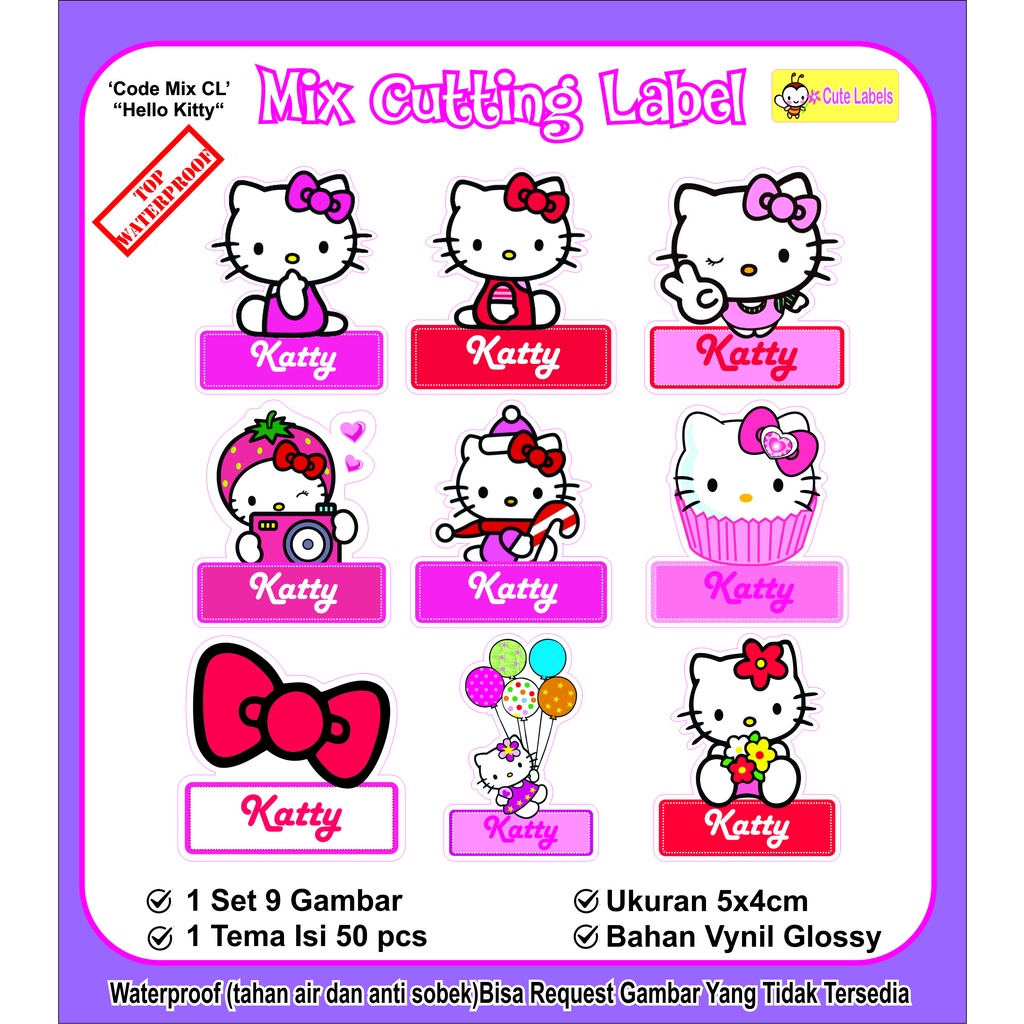 

Mix Cutting Label HELLO KITTY