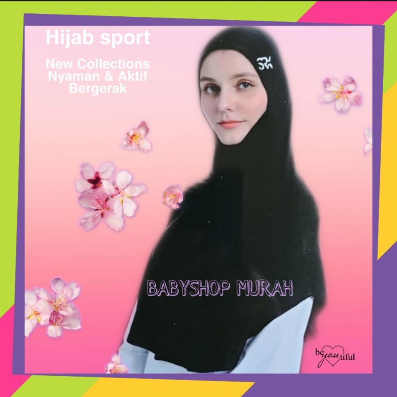 HIJAB SPORT FULL JILBAB OLAHRAGA HIJAB MUSLIMAH SOREX ORIGINAL