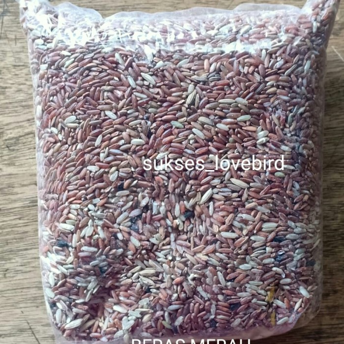

beras merah 1 kg pakan burung/ ayam