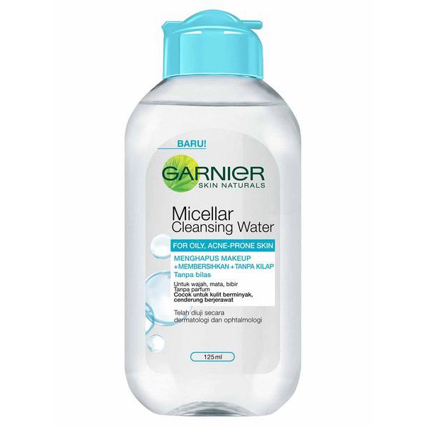 ☑️ YK ☑️ GARNIER Micellar Cleansing Water 125ml-Biru, 125ml