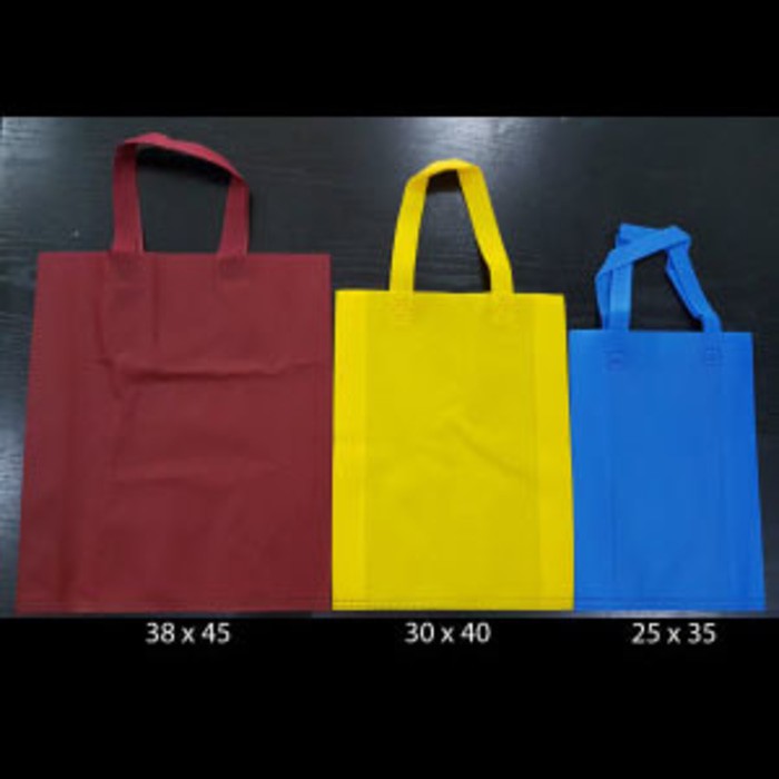

Tas Handle Tali 25 x 35 / isi 12 pc / Spunbond Kain Lipat Samping uk S