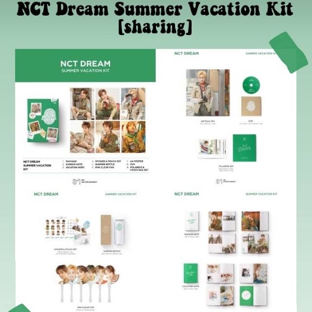 [SHARING] NCT DREAM SUMMER VACATION KIT