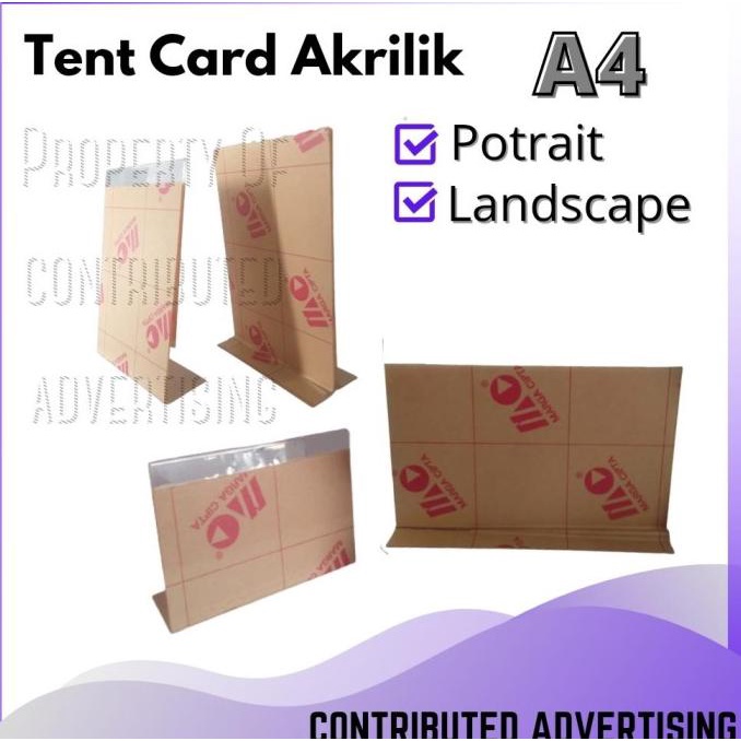 

BISA BAYAR DITEMPAT Akrilik A4 / Acrilik Display Stand / Tend Card A4 / Tend Holder A4 BERGARANSI Kode 930