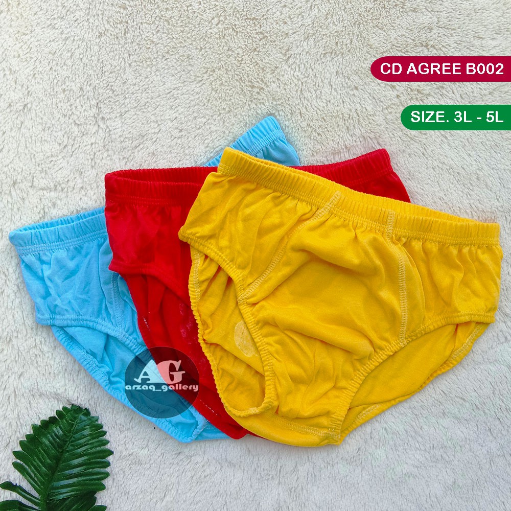 [isi 3 pc] CD AGREE KIDS BIG SIZE B002 | Celana dalam anak laki laki tahunan | Pakaian Dalam | Celana Dalam | Cd