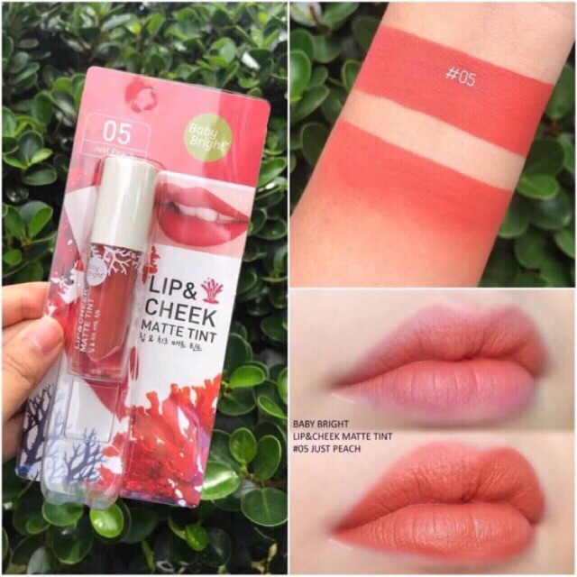 ✅ 100% Asli dari Thailand ✅ Baby Bright lip &amp; cheek matte tint Babybright