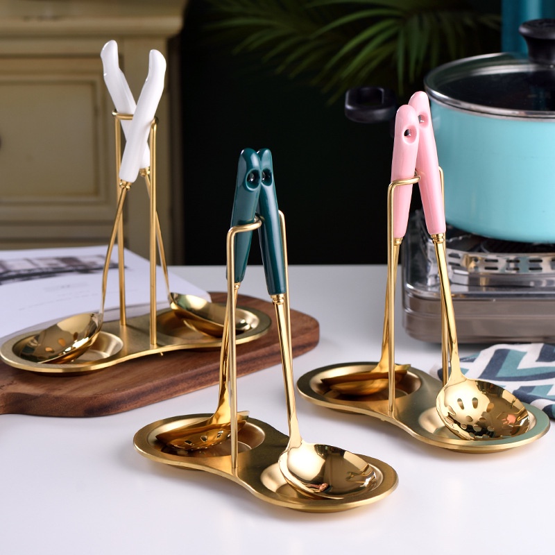 Centong Kuah set gold centong hotpot soup spoon / Set Sendok Kuah Hotpot Shabu-shabu gold