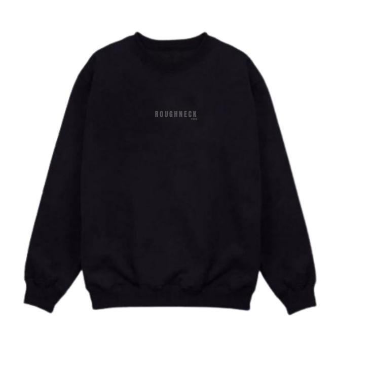 ((REKOMENDASI)) Crewneck Roughneck Black Murah | Sweater Pria Roughneck | Sweatshirt Roughneck Black
