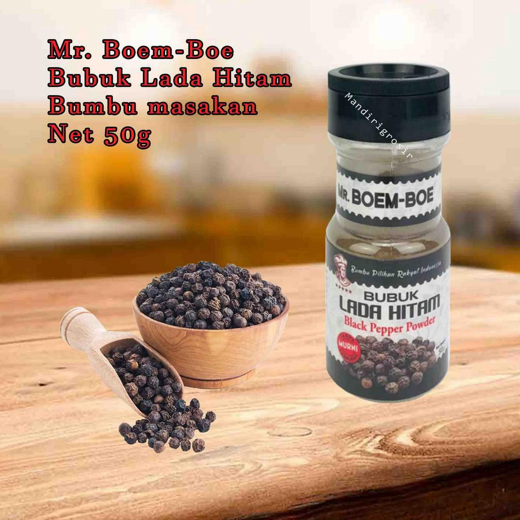 Bubuk Lada Hitam* Mr. Boem-Boe* Bumbu masakan* 50gr