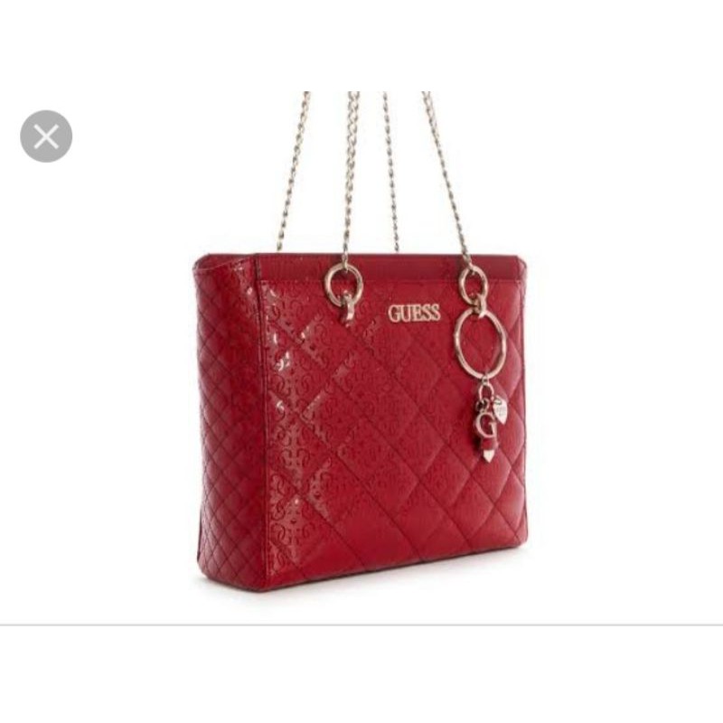 GUESS TOTE WILONA MERAH