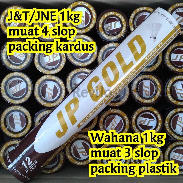 JP GOLD PREMIUM Badminton Shuttlecock Kok Bulutangkis JP PRO Revilo