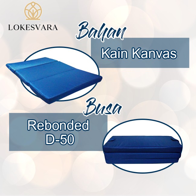 Matras/Bantal/Alas Meditasi (Bantal Doa) Persegi Zabutton Navy Blue